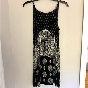 Black and white print sundress